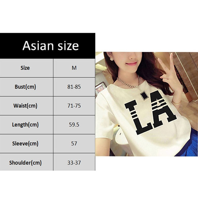 VOGUE Letter Printed T Shirt