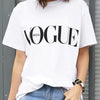 VOGUE Letter Printed T Shirt