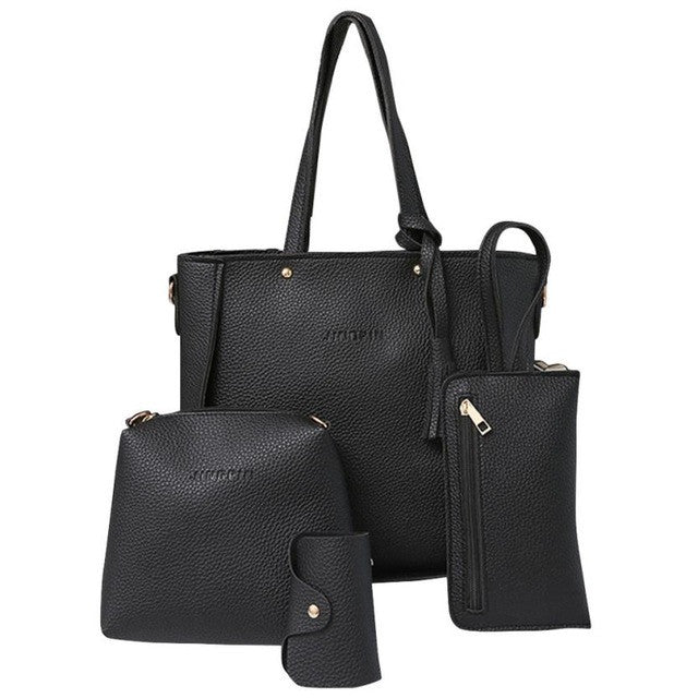 4 PCS leather bags