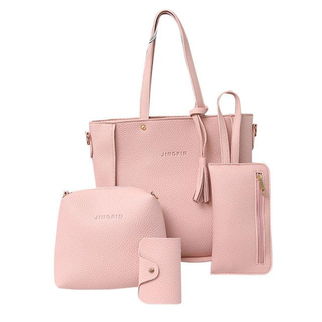 4 PCS leather bags