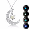 Glow In the dark Moon shape Necklace