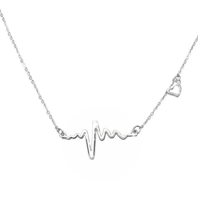 Heart Beat Pendant Necklace