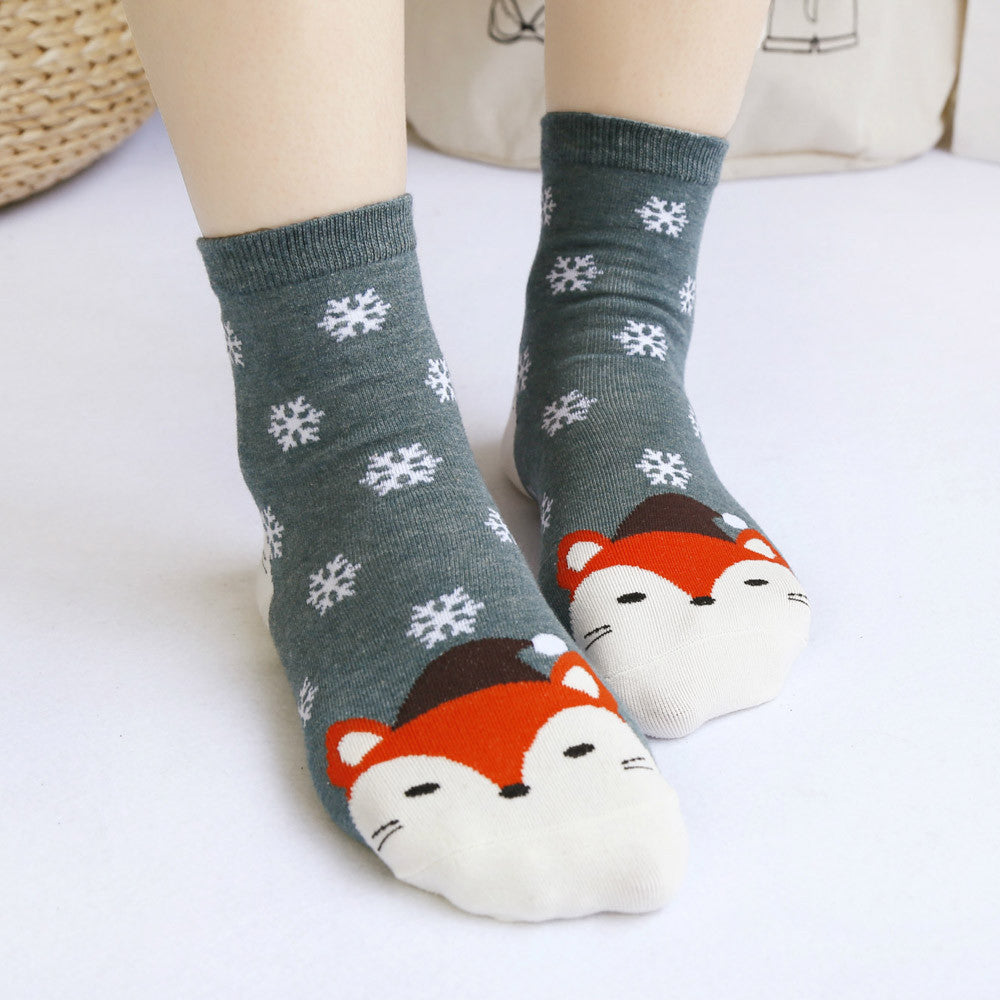 Fox printed Socks