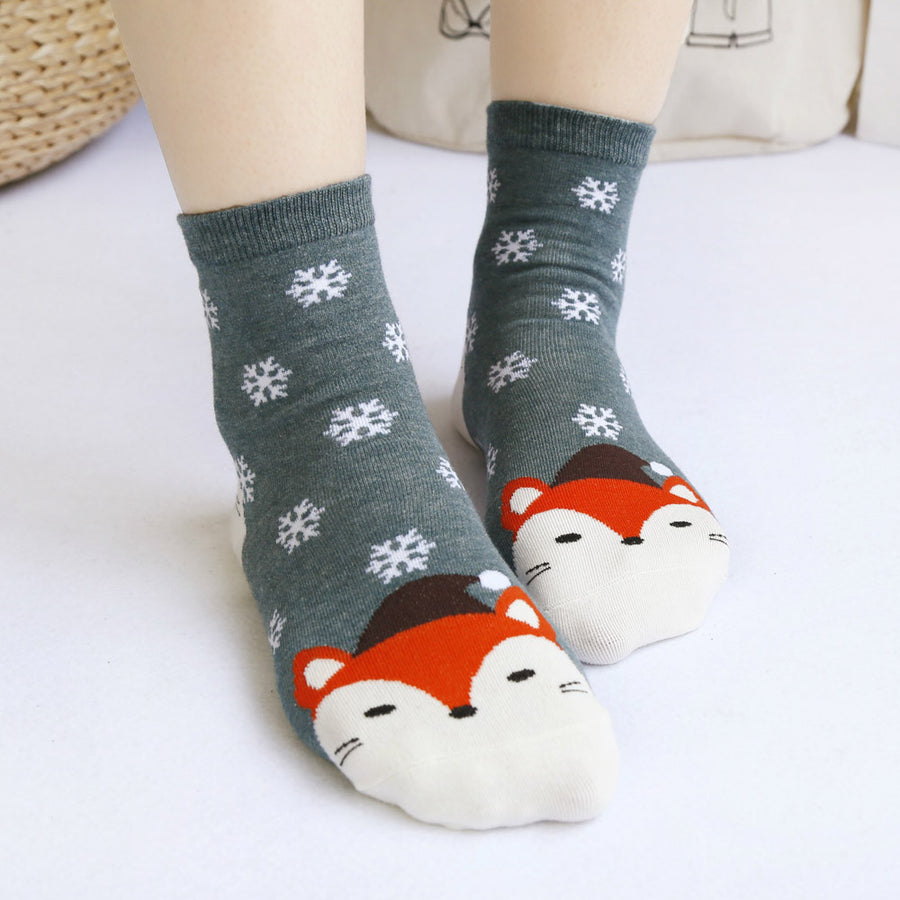 Fox printed Socks
