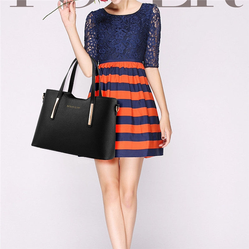 2pcs Leather Shoulder Bag