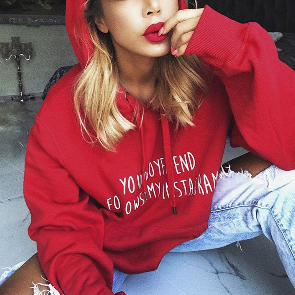 Letter Print Loose sweatshirt