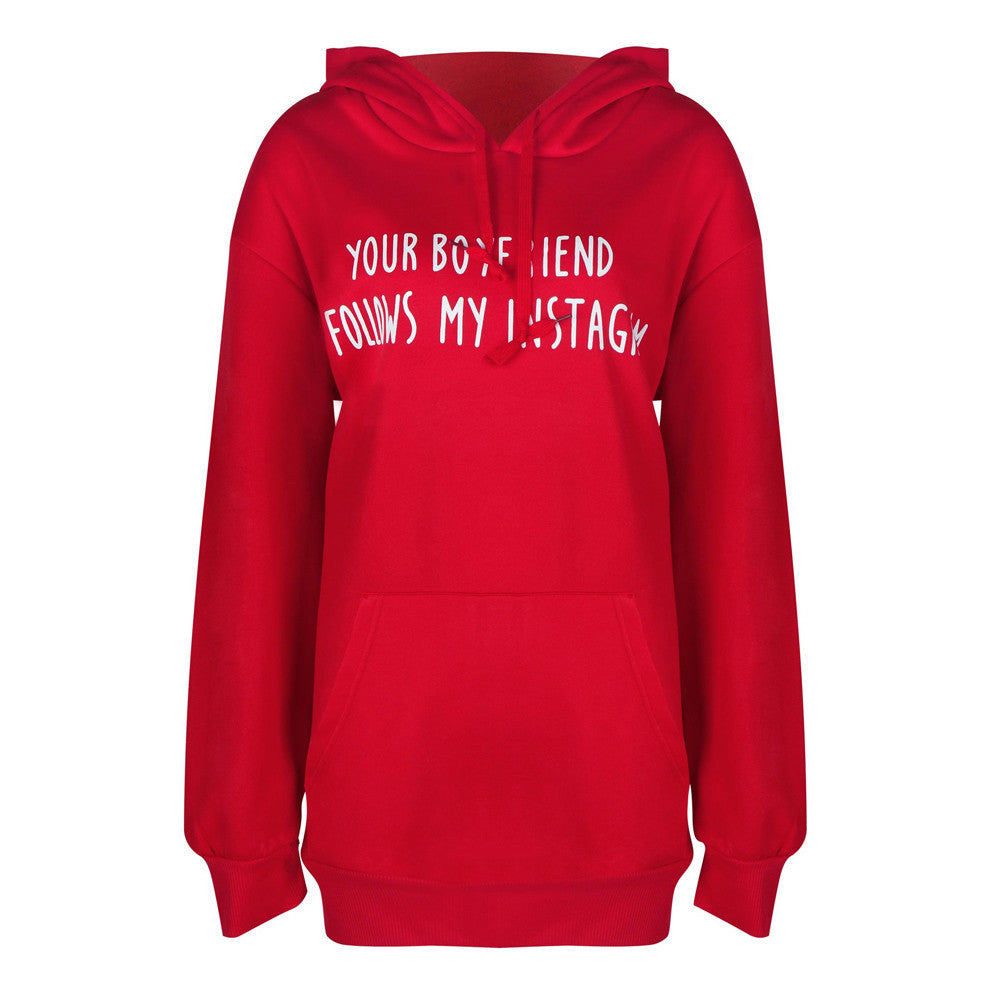 Letter Print Loose sweatshirt