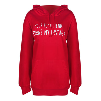 Letter Print Loose sweatshirt