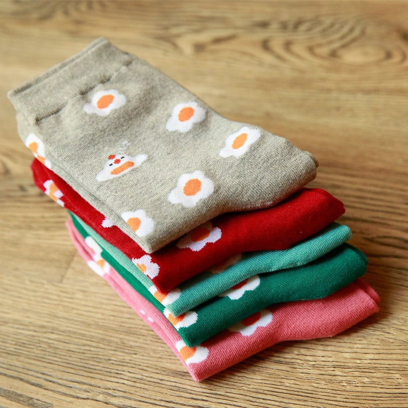 egg Cotton socks