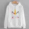 Unicorn Print Long Sleeve Hoodie Sweatshirt