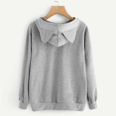 Cat print Hoodie Sweatshirt