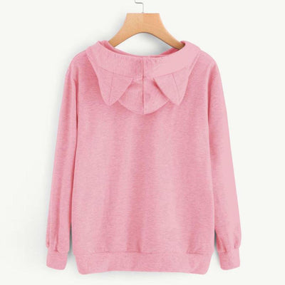 Cat print Hoodie Sweatshirt
