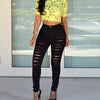 Skinny Ripped Holes Jeans