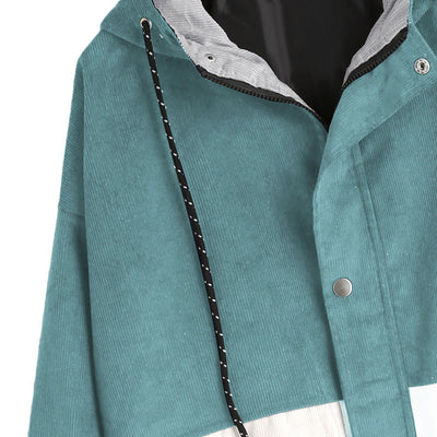 Corduroy Patchwork Oversize Jacket