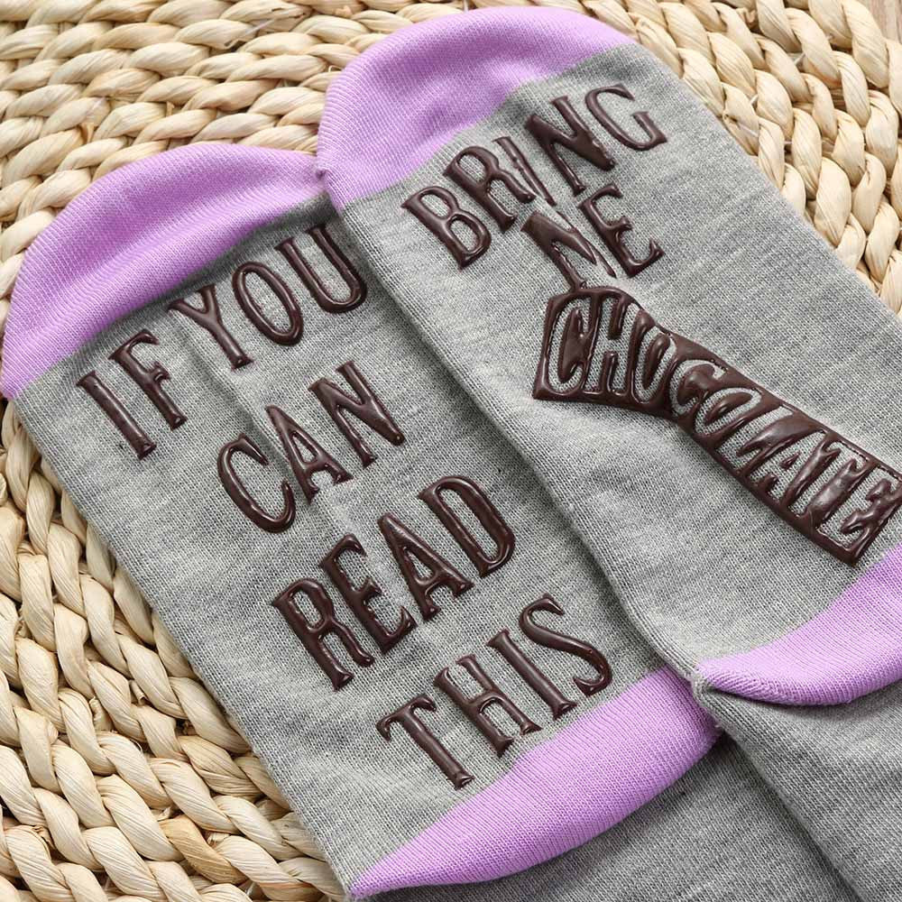 Letter Print Short Socks