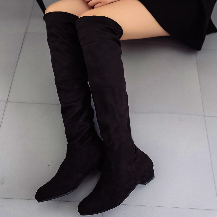 Suede Long Boots