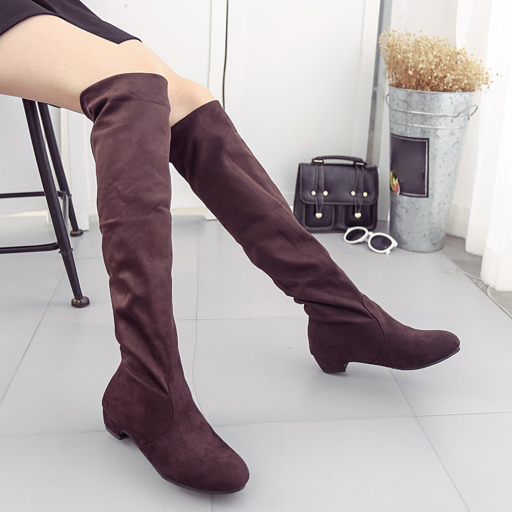 Suede Long Boots