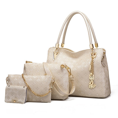 4pcs Leather Handbags