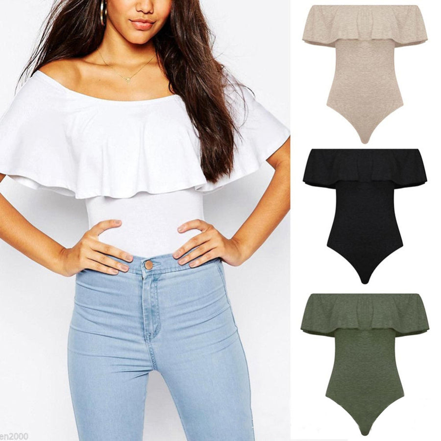 Flouncing Boat Neck Jumpsuit