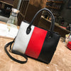 Crossbody tricolor Leather Handbag