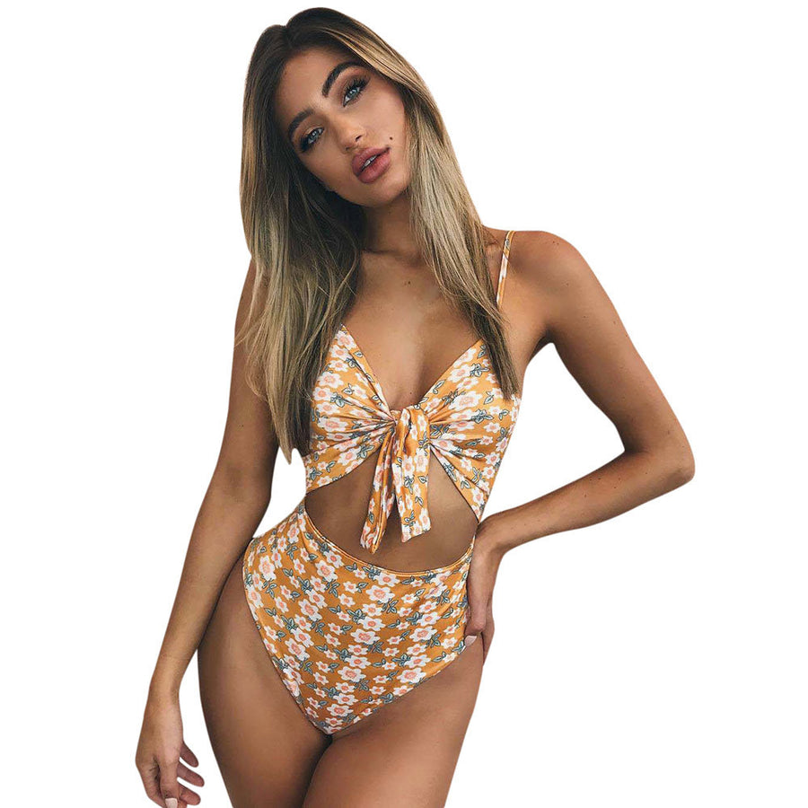 Floral Bowknot Bikini set