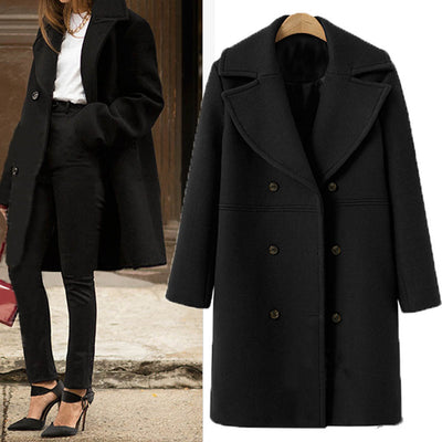 Loose Woolen Jacket Coat