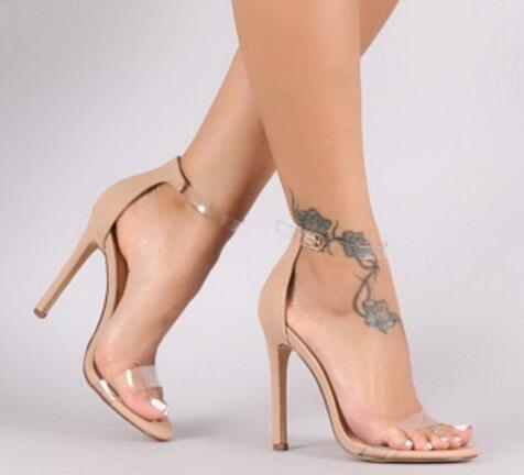 Transparent Crystal High Heels
