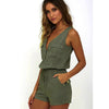 Sleeveless Green jumpsuit