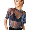 Transparent Round Neck T-shirt