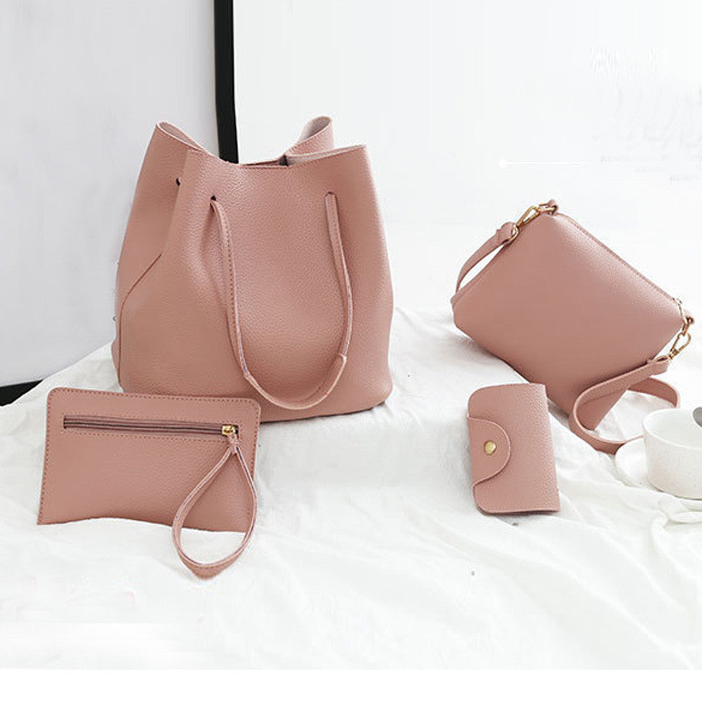 4Pcs Pattern Leather bags