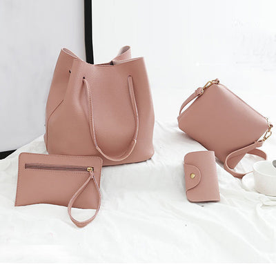 4Pcs Pattern Leather bags