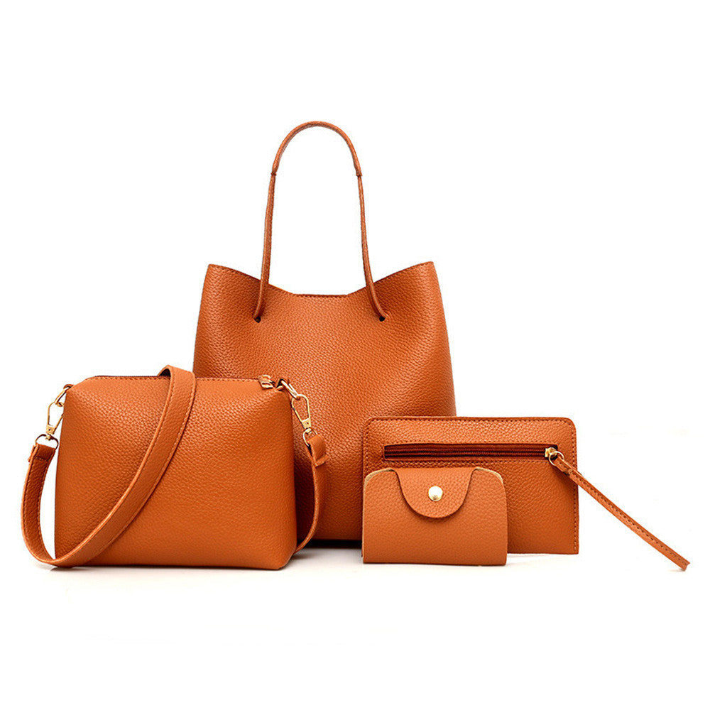 4Pcs Pattern Leather bags