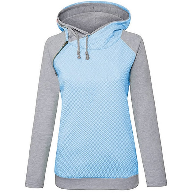 Bicolor hooded sweatshirt