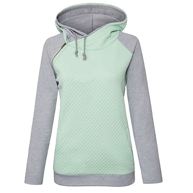 Bicolor hooded sweatshirt