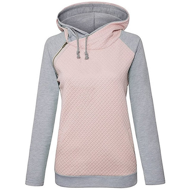 Bicolor hooded sweatshirt