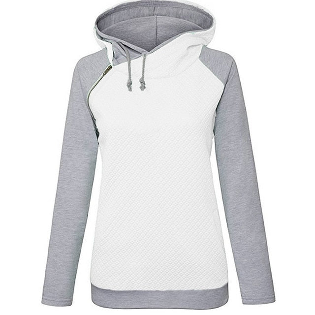 Bicolor hooded sweatshirt