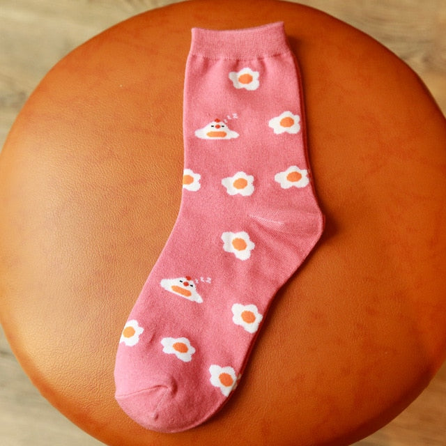 egg Cotton socks