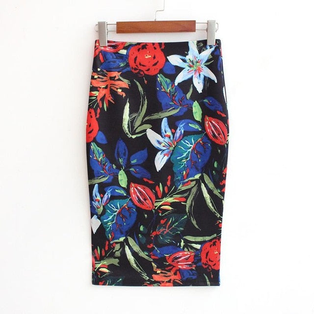 floral Pencil Skirt