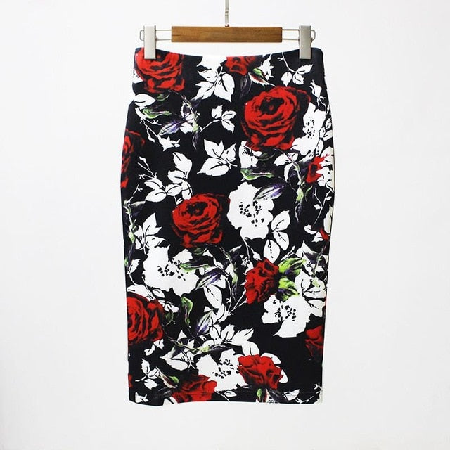 floral Pencil Skirt