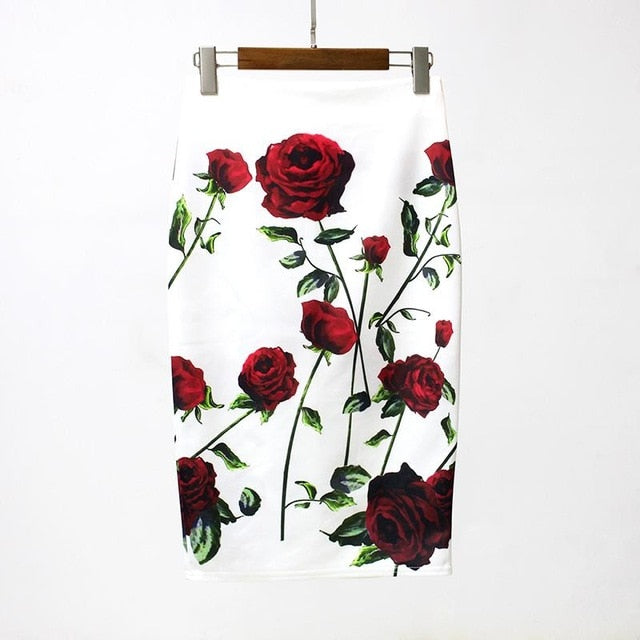 floral Pencil Skirt