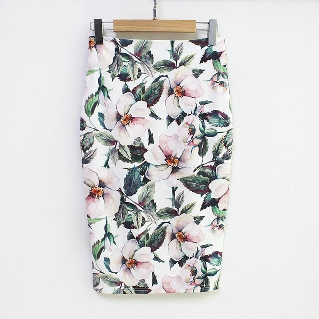 floral Pencil Skirt