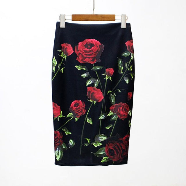 floral Pencil Skirt