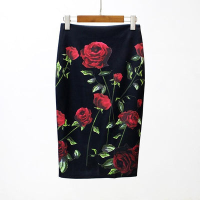 floral Pencil Skirt