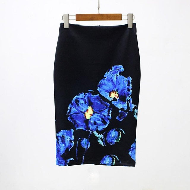 floral Pencil Skirt