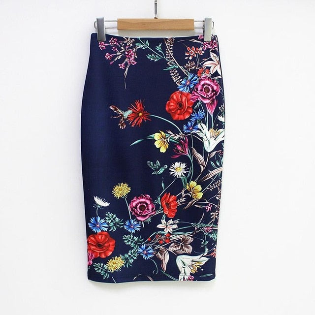 floral Pencil Skirt
