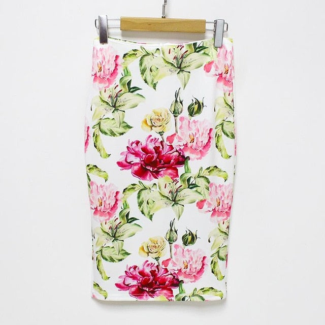 floral Pencil Skirt