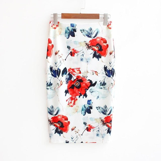 floral Pencil Skirt
