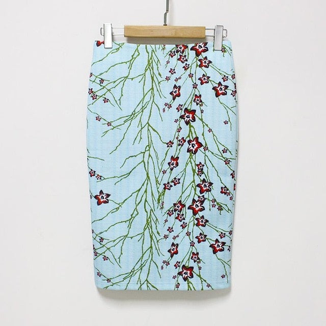 floral Pencil Skirt