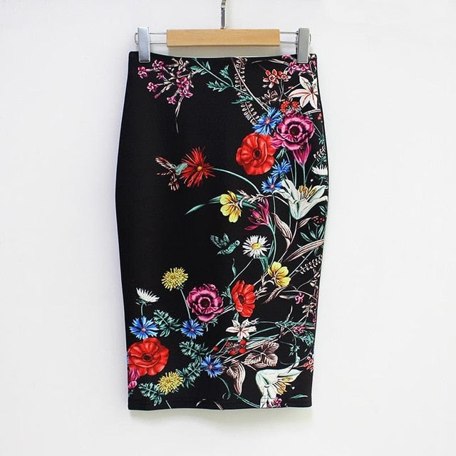 floral Pencil Skirt