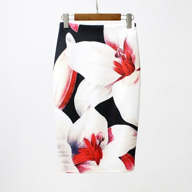 floral Pencil Skirt